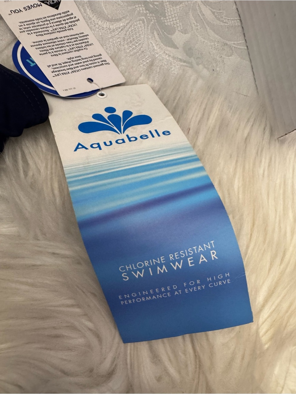 Aqua belle Swimsuits For All 26W Colorblock Navy Blue Pink Full Zip Tankini New - Picture 15 of 15